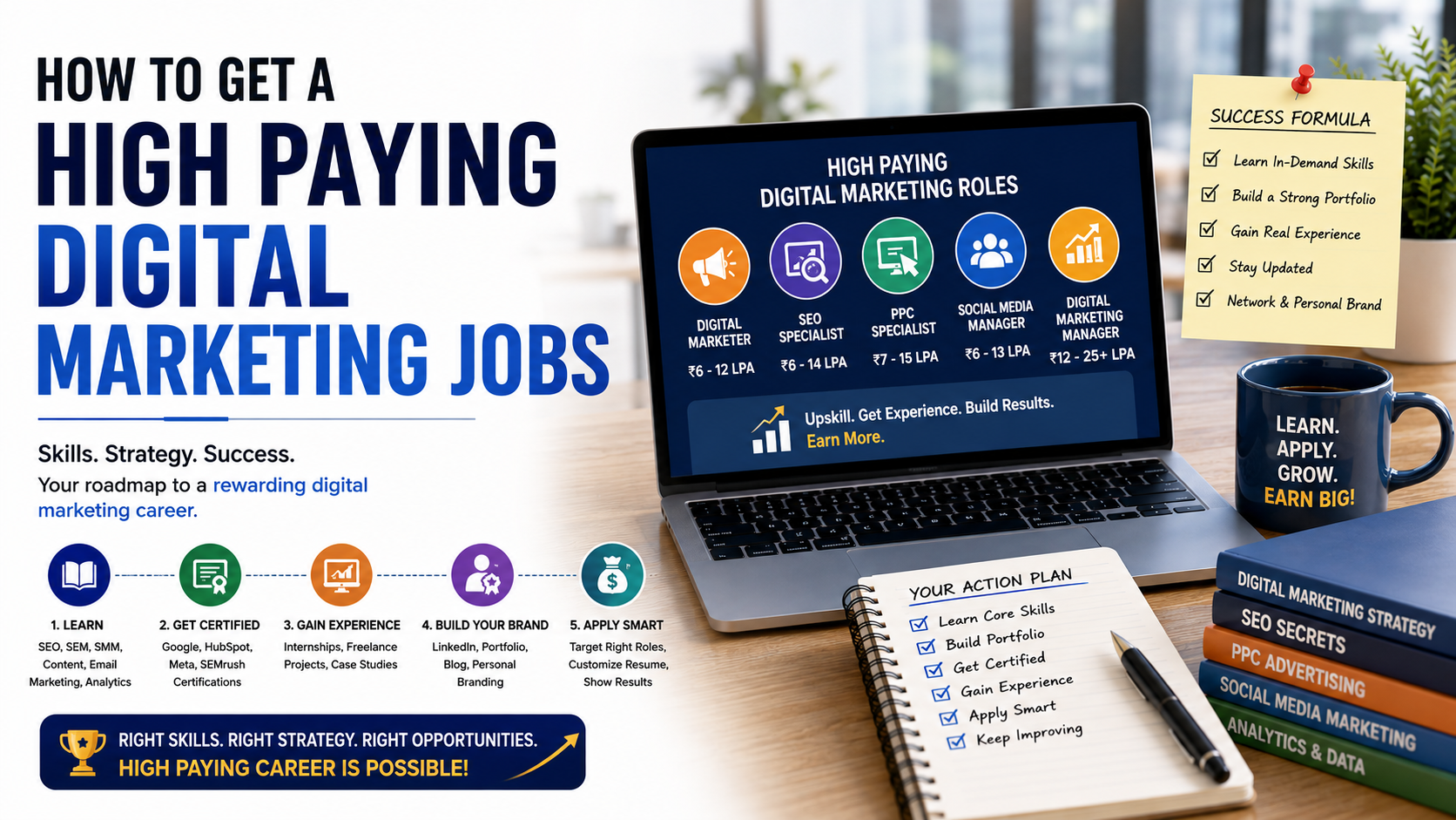 How to Get a High Paying Digital Marketing Jobs 
