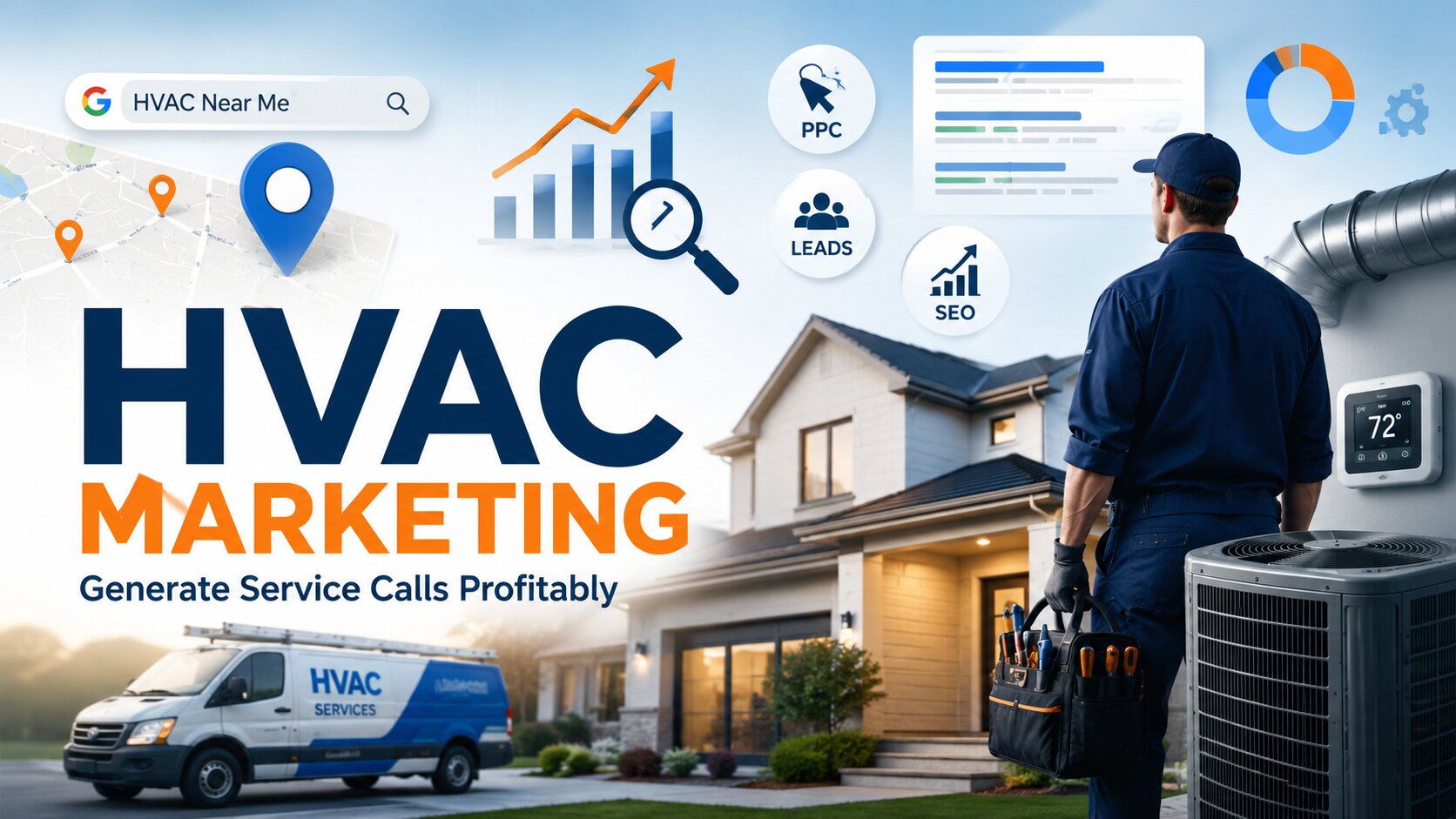 HVAC marketing strategies to increase local leads, bookings, and business growth.