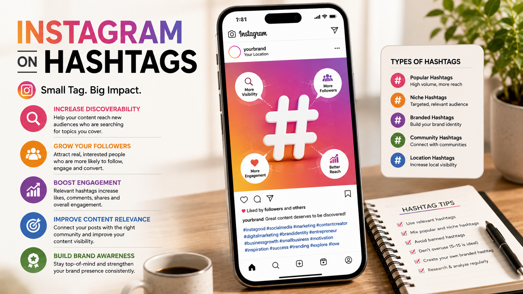 Instagram on hashtags